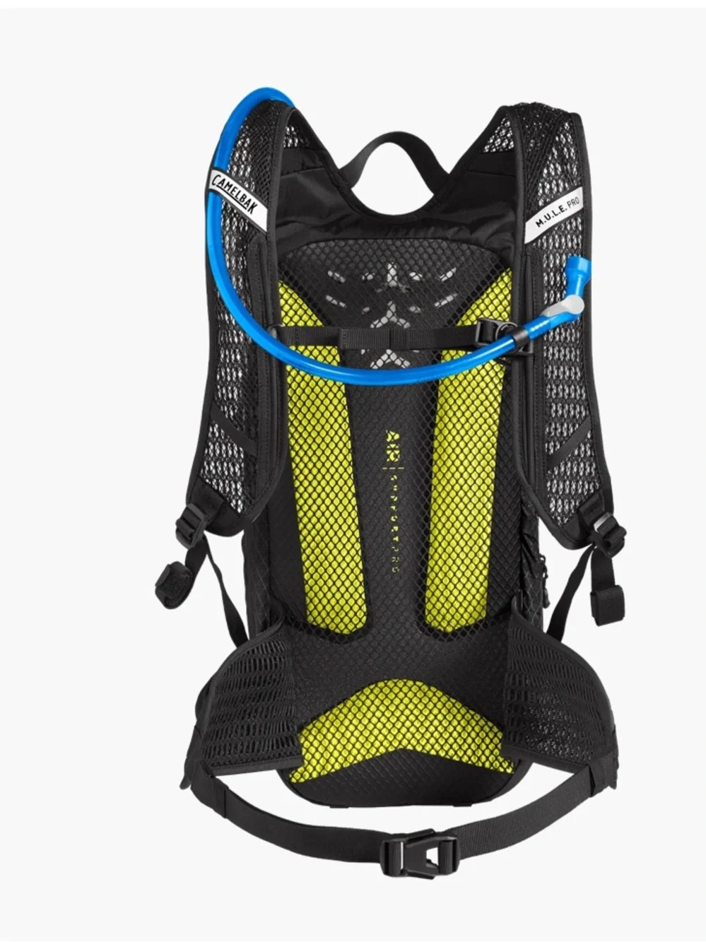 Camelbak Black Backpack with Blue Hydration Tube